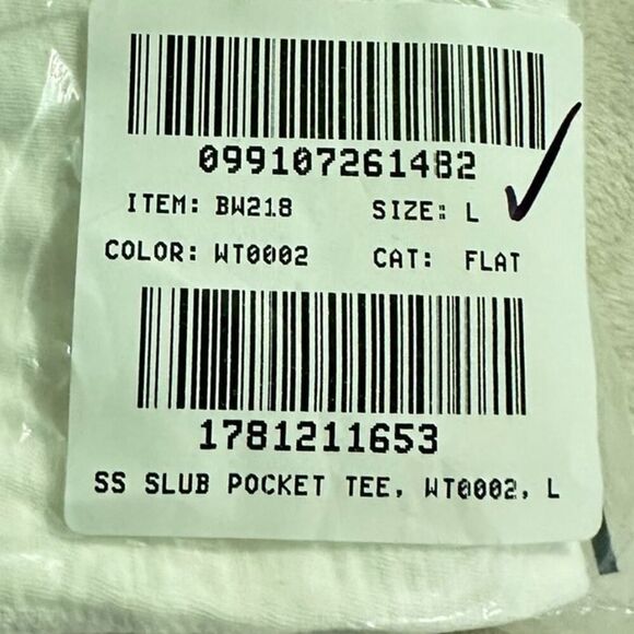 Crewcuts Short Sleeve Slub Pocket Tee Girl's Large 10-11 White NWT - Picture 8 of 8